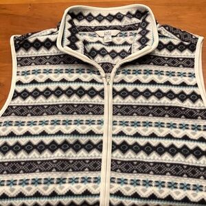 Croft & Barrow Women’s Zip Up Fleece Vest XXL